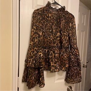 Leopard print blouse